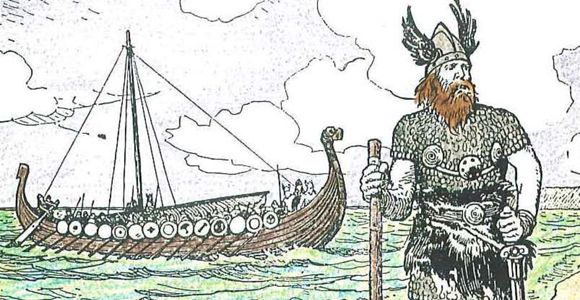 Illustration of Viking explorer